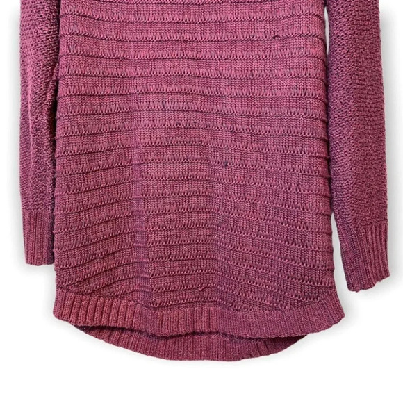 Calvin Klein Jeans Maroon Knit Long Sleeve Sweater - Picture 5 of 9